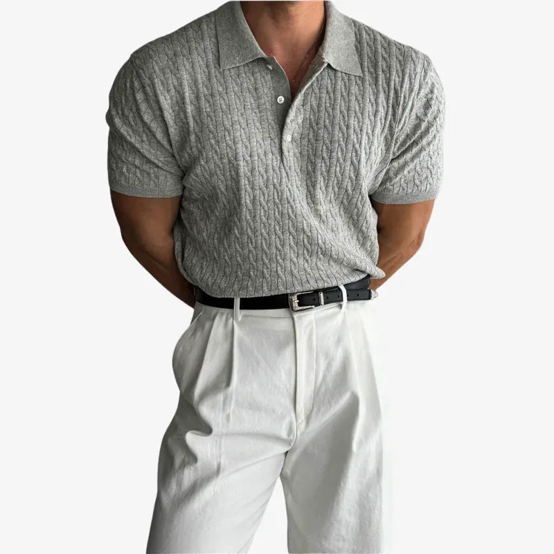 Knitted Twist Polo