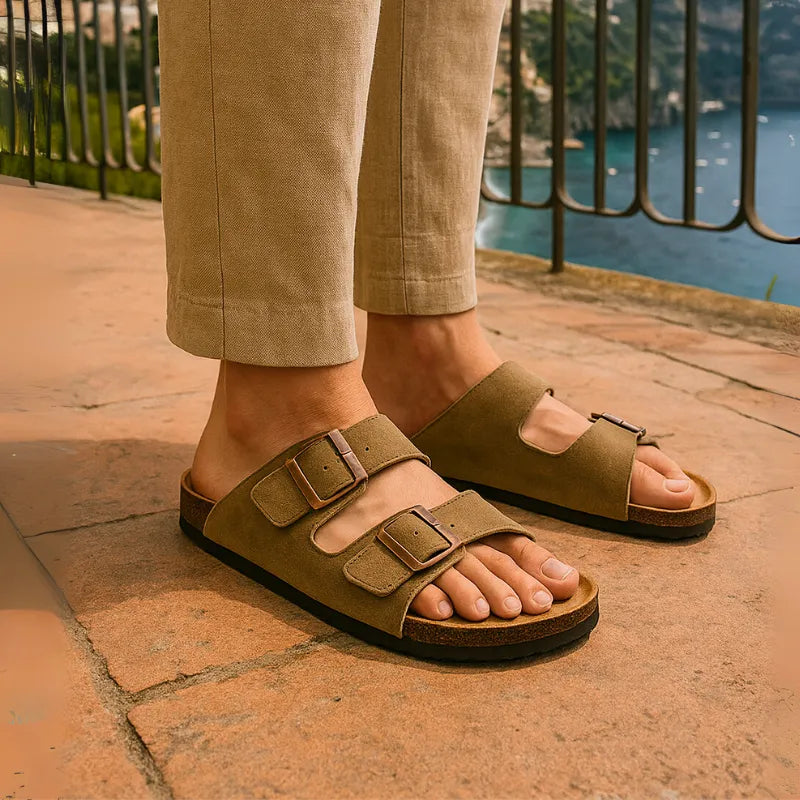Nauvik Capri - Suede Comfort Sandals: Refined Leisure, Unrivaled Comfort