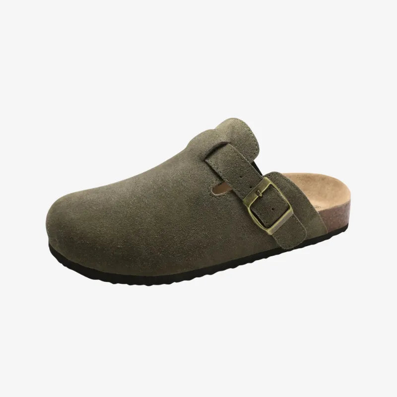 Suede Mules Arch-Support Comfort