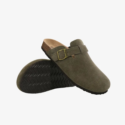 Suede Mules Arch-Support Comfort