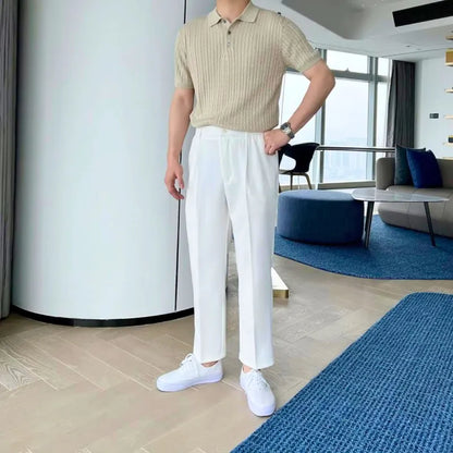 Knitted Twist Polo