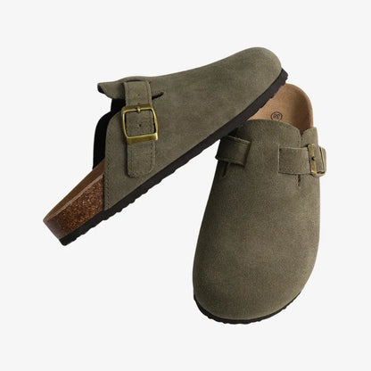 Suede Mules Arch-Support Comfort