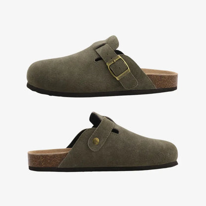 Suede Mules Arch-Support Comfort