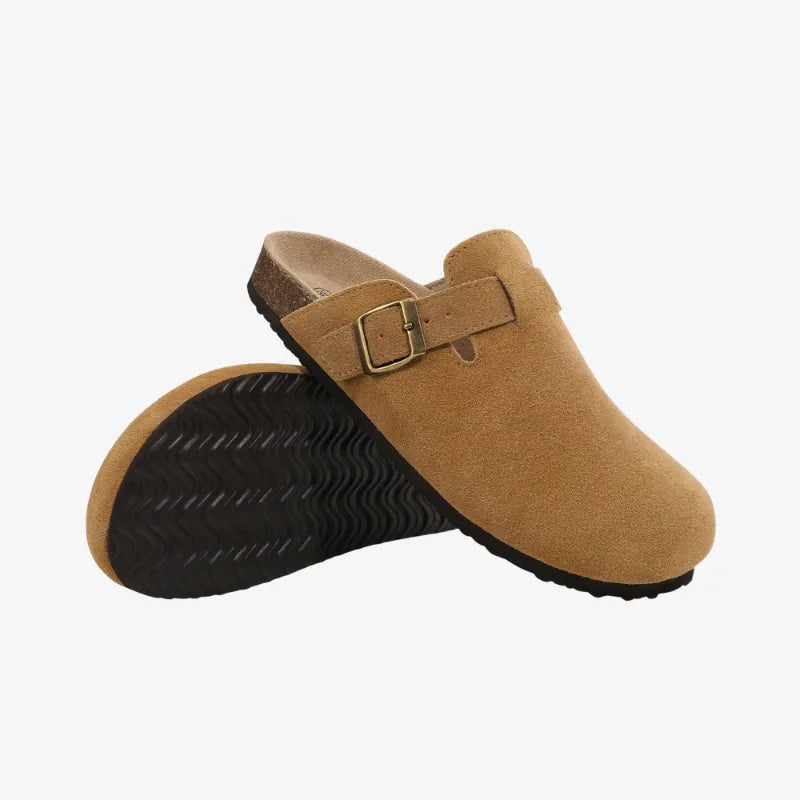 Suede Mules Arch-Support Comfort