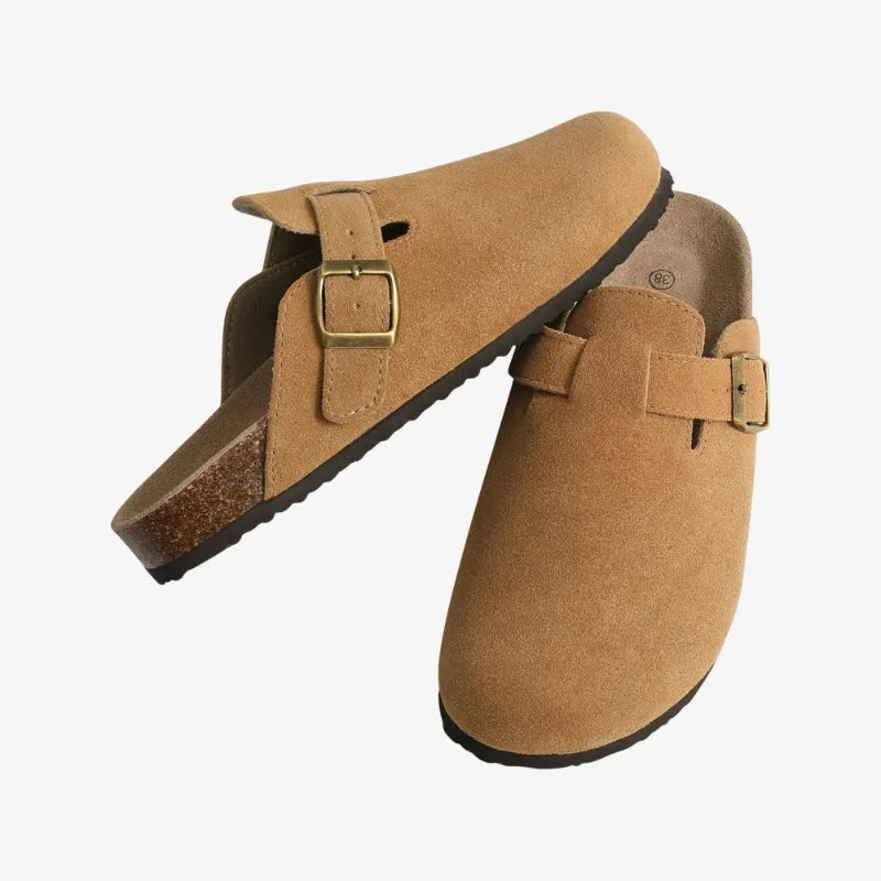Suede Mules Arch-Support Comfort