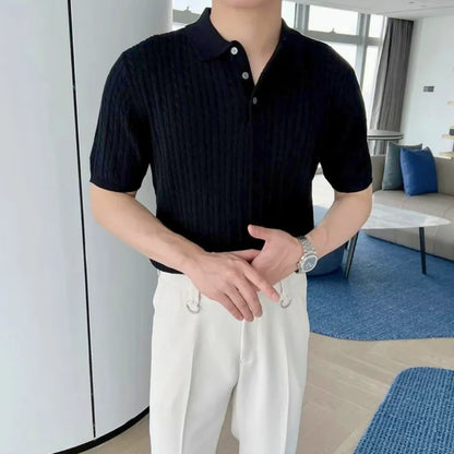 Knitted Twist Polo