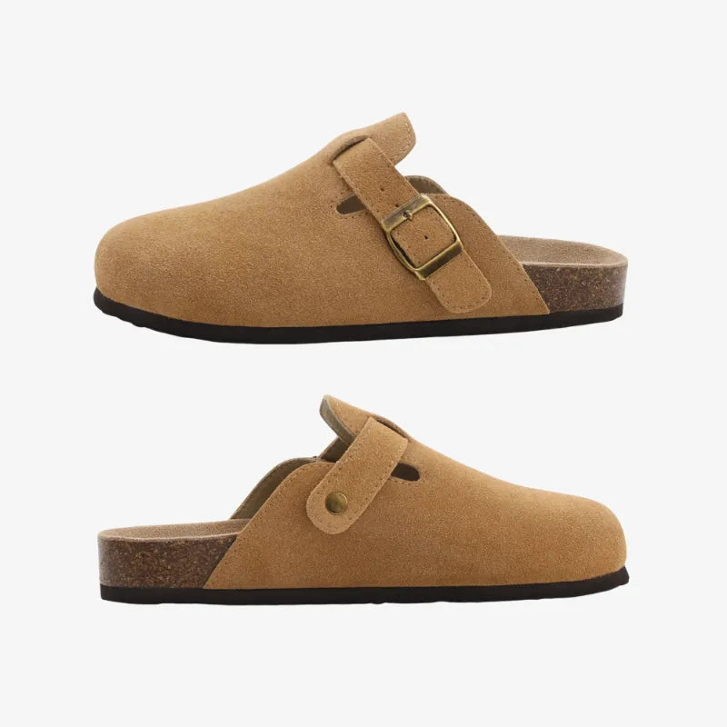 Suede Mules Arch-Support Comfort
