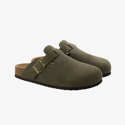 Suede Mules Arch-Support Comfort