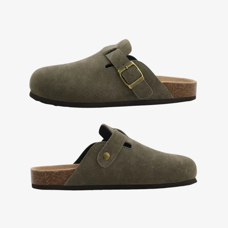 Suede Mules Arch-Support Comfort