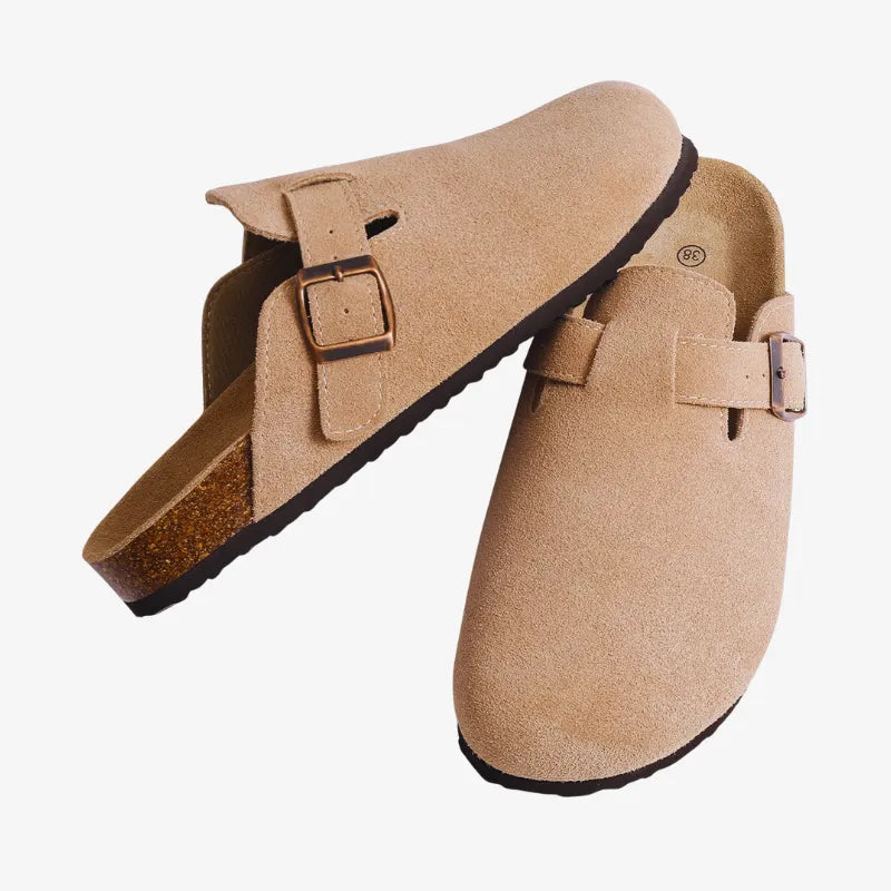 Suede Mules Arch-Support Comfort