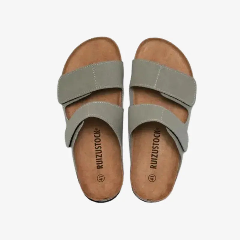 Slide Sandals Cork-Sole Comfort