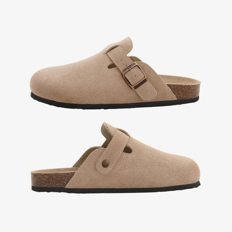 Suede Mules Arch-Support Comfort