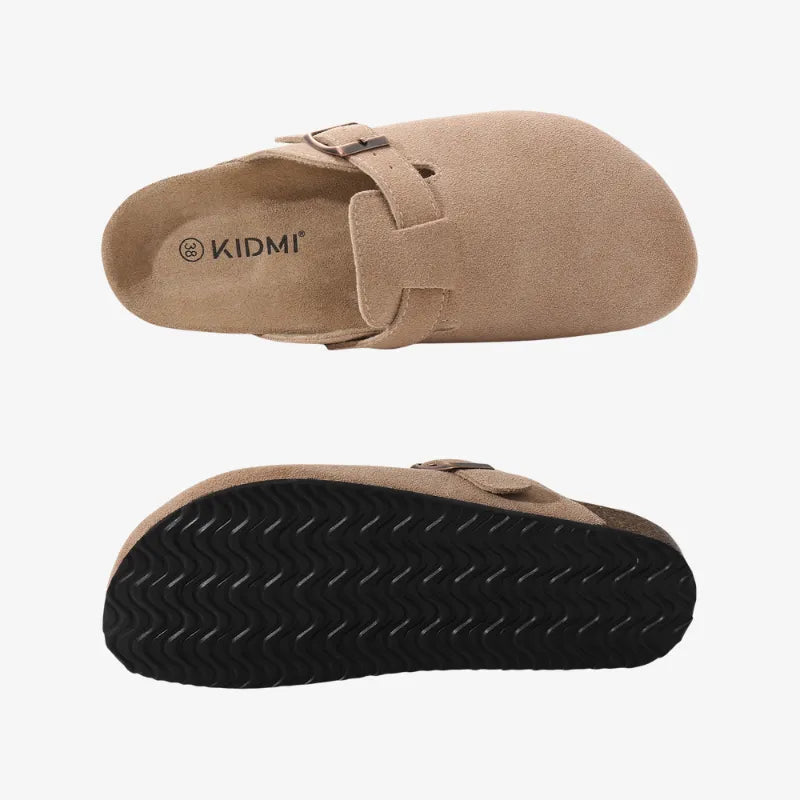 Suede Mules Arch-Support Comfort