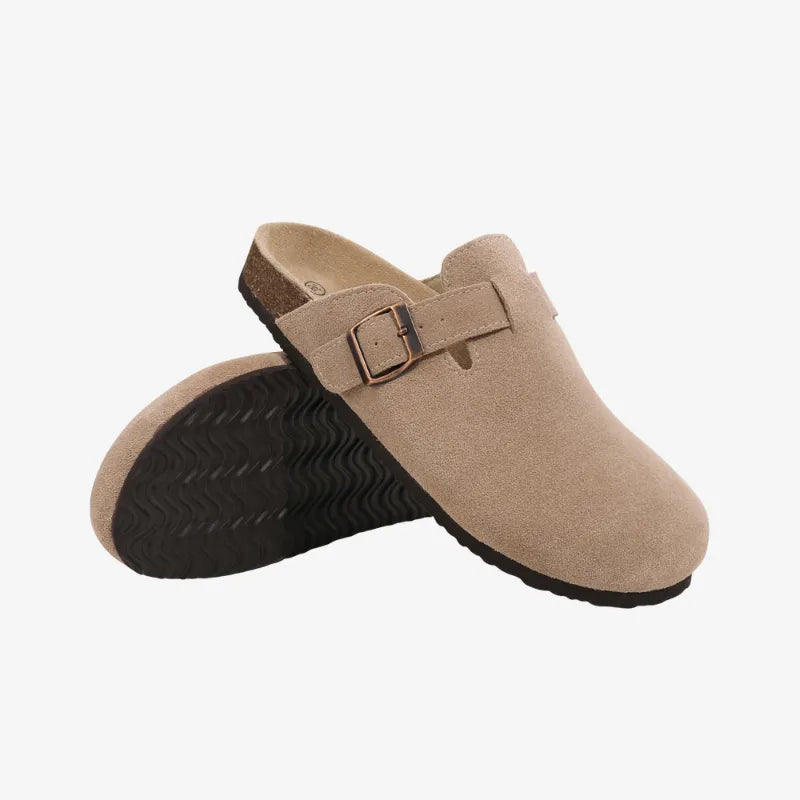 Suede Mules Arch-Support Comfort