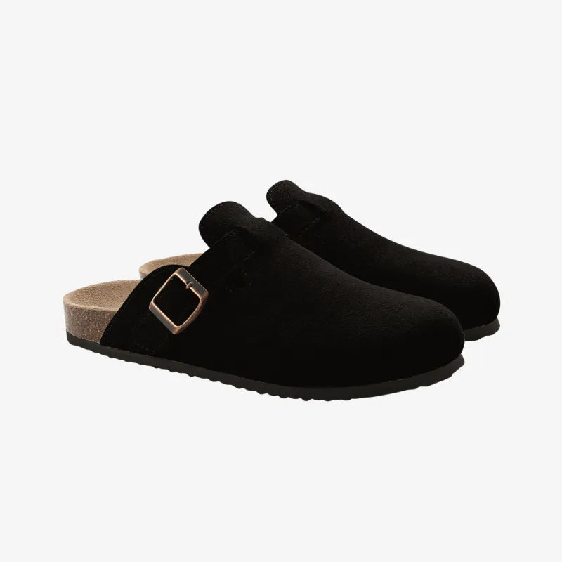 Suede Mules Arch-Support Comfort