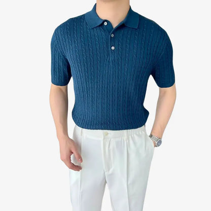 Knitted Twist Polo