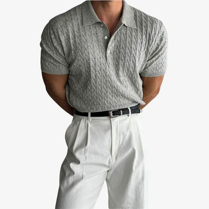 Knitted Twist Polo