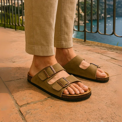 Nauvik Capri - Suede Comfort Sandals: Refined Leisure, Unrivaled Comfort
