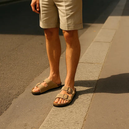 Nauvik Capri - Suede Comfort Sandals: Refined Leisure, Unrivaled Comfort