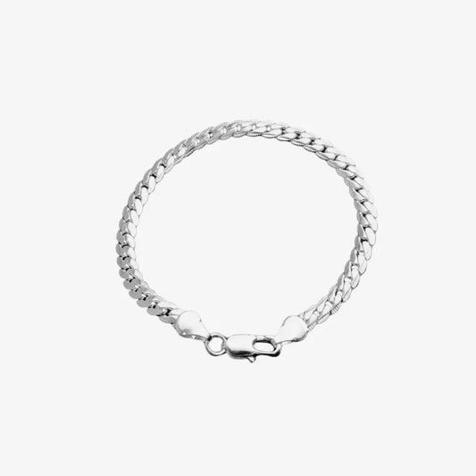 Sterling Flat Chain Bracelet