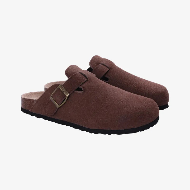 Suede Mules Arch-Support Comfort